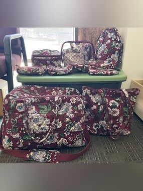 Vera Bradley Bordeaux Blooms Bundle